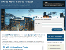 Tablet Screenshot of inwoodmanorhouston.com